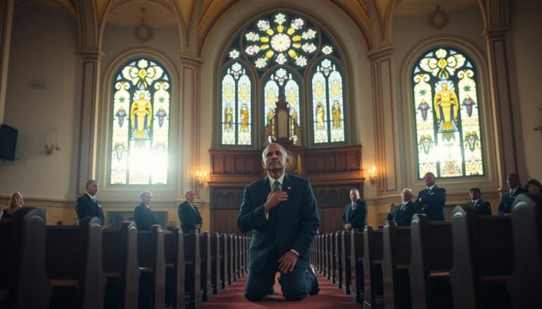 can a us president attend a regular church service