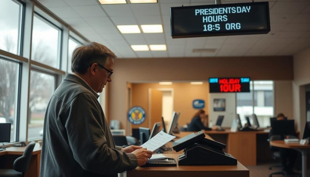 planning banking activities around Presidents Day